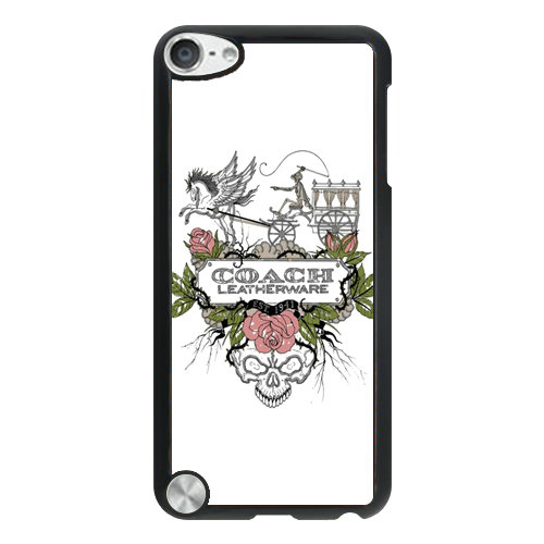 Coach Carriage Logo White iPod Touch 5TH CAL | Women - Click Image to Close